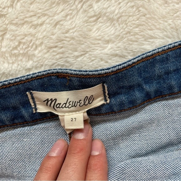 SOLD || Madewell Patch Pocket Denim Button Mini Skirt - Picture 4 of 7